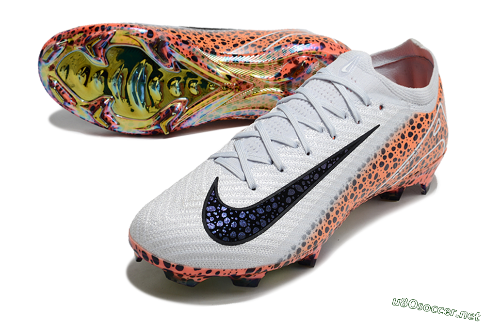 Men's Nike Air Zoom Mercurial Vapor 16 Elite FG Football Boots - Grey/Black/Leopard 3