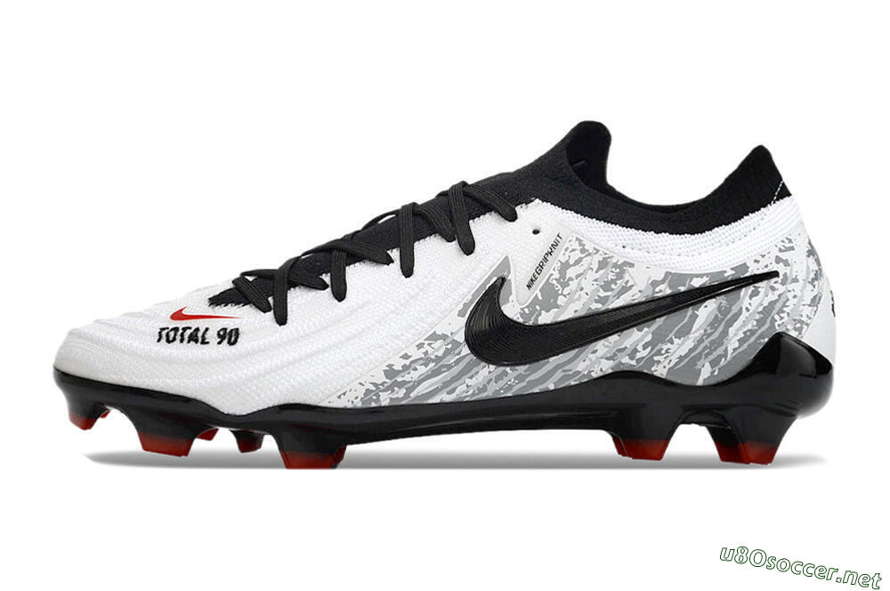 Men's Nike Phantom Luna Elite FG Football Boots - White/Red/Black/Grey 0