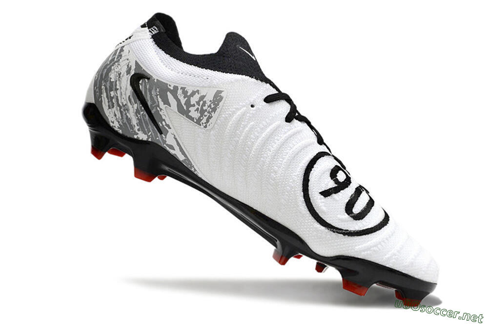 Men's Nike Phantom Luna Elite FG Football Boots - White/Red/Black/Grey 4