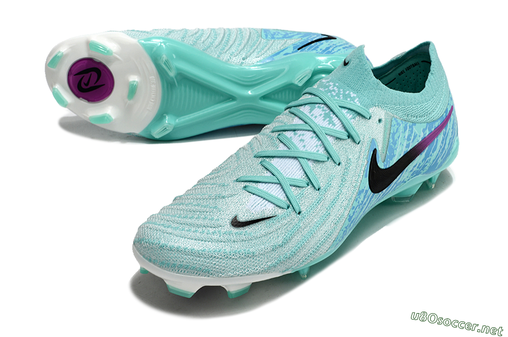 Unisex Nike Phantom Luna 2 Elite LV8 FG Football Boots - Jade/Black/Purple 3