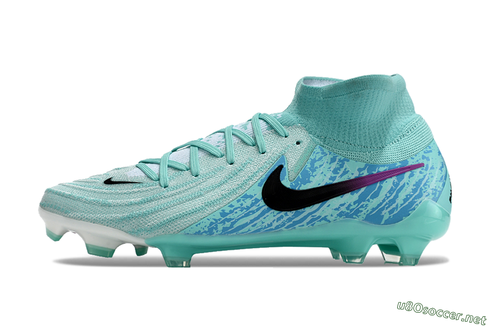Unisex Nike Phantom Luna 2 Elite LV8 FG Football Boots - Jade/Black/Purple 0
