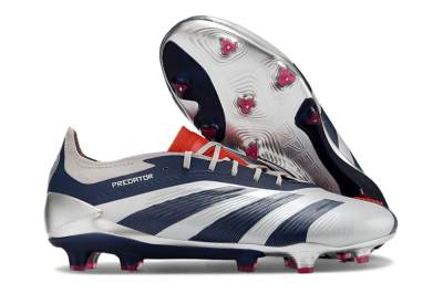 Men's Adidas Predator Accuracy Elite FG Football Boots - Silver/Blue/Red
