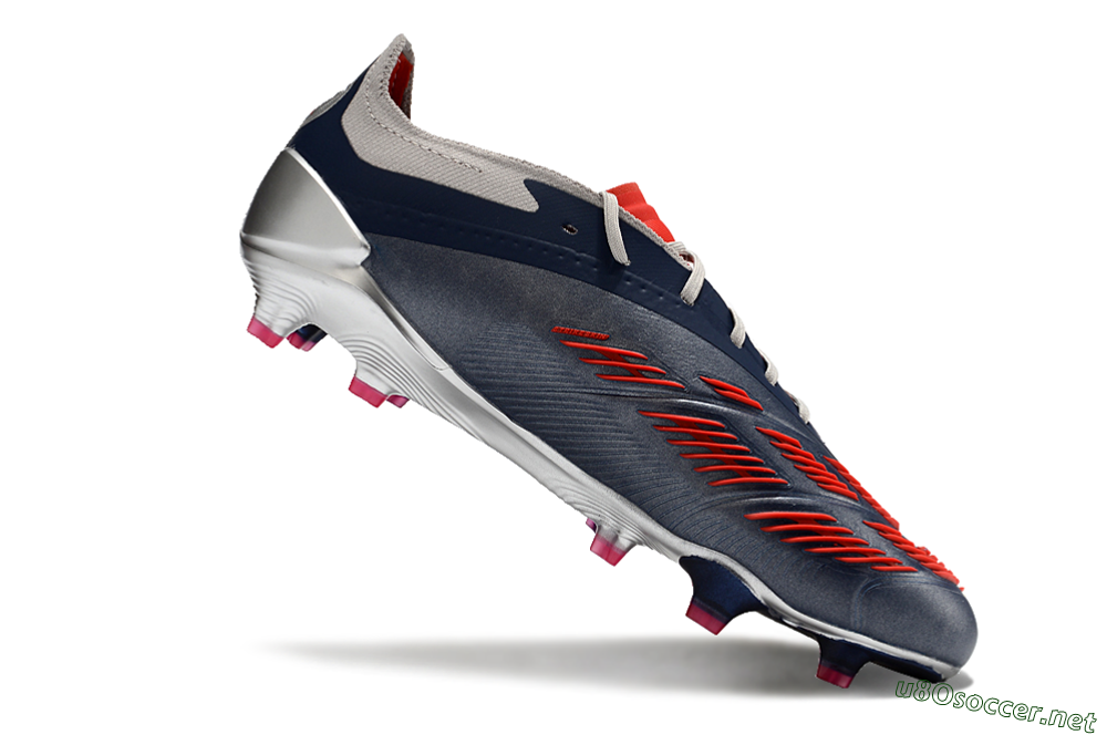 Men's Adidas Predator Accuracy Elite FG Football Boots - Silver/Blue/Red 4