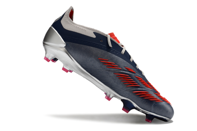 Men's Adidas Predator Accuracy Elite FG Football Boots - Silver/Blue/Red
