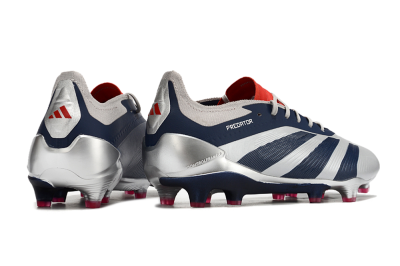 Men's Adidas Predator Accuracy Elite FG Football Boots - Silver/Blue/Red