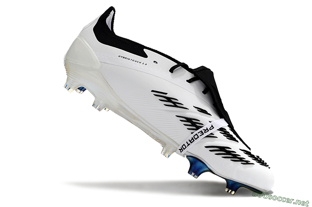 Men's Adidas Predator Elite Foldover Tongue FG Football Boots - White/Gold/Black 4