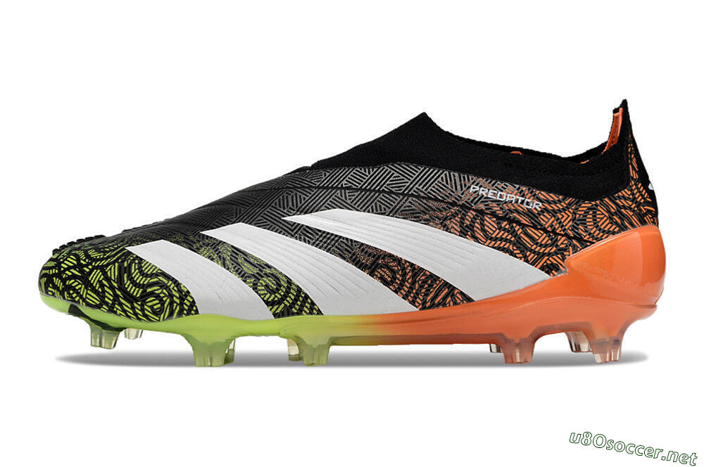 Men's Adidas Predator Accuracy+ FG Football Boots - Black/White/Orange 0
