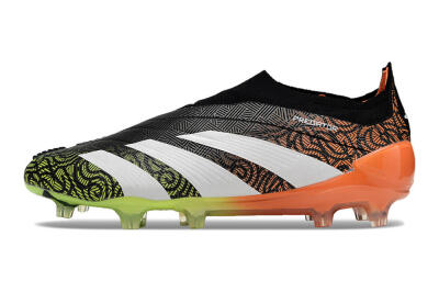 Men's Adidas Predator Accuracy+ FG Football Boots - Black/White/Orange