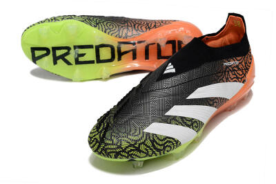 Men's Adidas Predator Accuracy+ FG Football Boots - Black/White/Orange