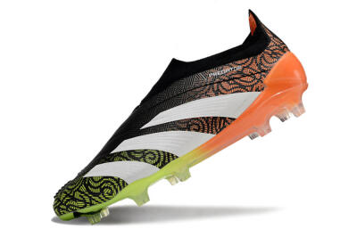 Men's Adidas Predator Accuracy+ FG Football Boots - Black/White/Orange