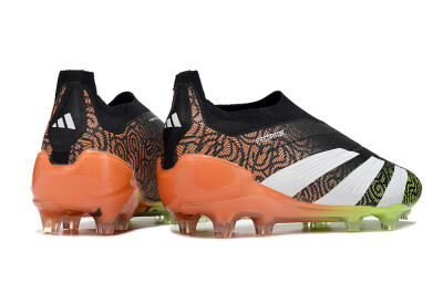 Men's Adidas Predator Accuracy+ FG Football Boots - Black/White/Orange