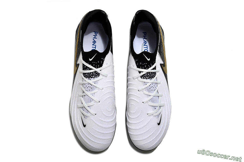 Men's Nike Phantom Luna Elite AG Football Boots - White/Black/Gold 4