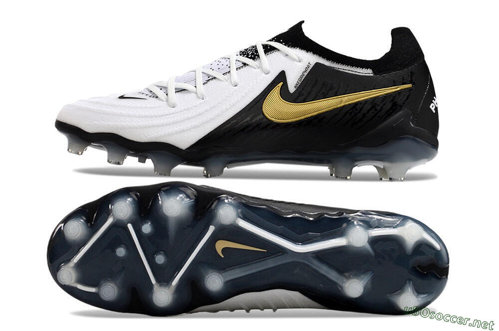 Men's Nike Phantom Luna Elite AG Football Boots - White/Black/Gold 1