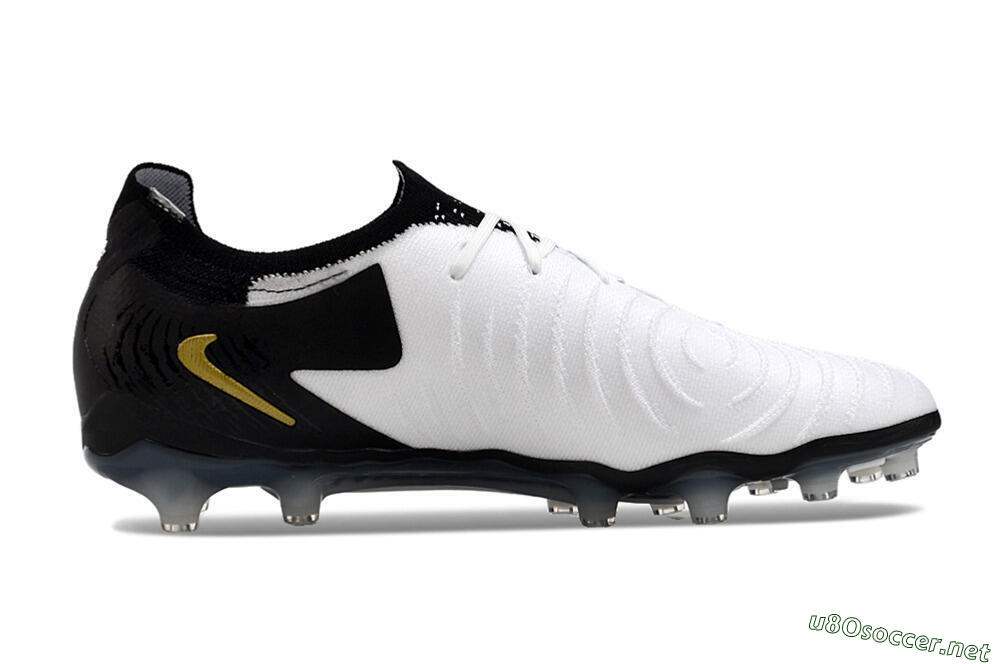 Men's Nike Phantom Luna Elite AG Football Boots - White/Black/Gold 6
