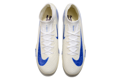 Unisex Nike Air Zoom Mercurial Superfly 10 Elite TF Football Shoes - Beige/Blue