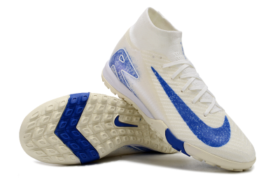Unisex Nike Air Zoom Mercurial Superfly 10 Elite TF Football Shoes - Beige/Blue