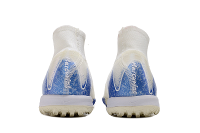 Unisex Nike Air Zoom Mercurial Superfly 10 Elite TF Football Shoes - Beige/Blue