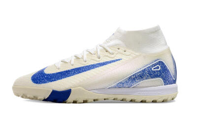 Unisex Nike Air Zoom Mercurial Superfly 10 Elite TF Football Shoes - Beige/Blue