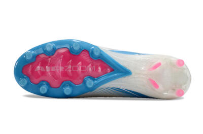 Unisex Nike Air Zoom Mercurial Vapor 16 Elite AG Football Boots - White/Pink/Blue