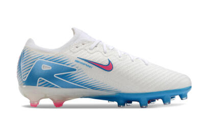 Unisex Nike Air Zoom Mercurial Vapor 16 Elite AG Football Boots - White/Pink/Blue