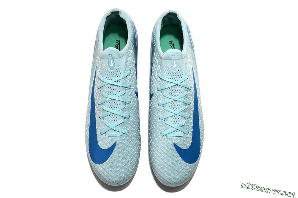 Unisex Nike Air Zoom Mercurial Vapor 16 Elite AG Football Boots - Jade/Beige/Blue 4