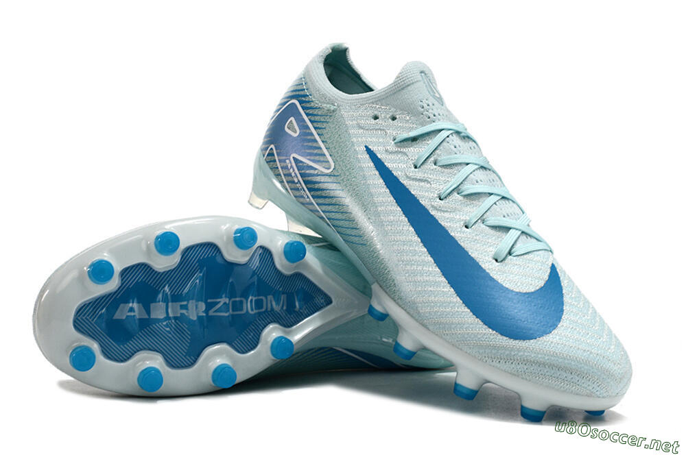 Unisex Nike Air Zoom Mercurial Vapor 16 Elite AG Football Boots - Jade/Beige/Blue 3