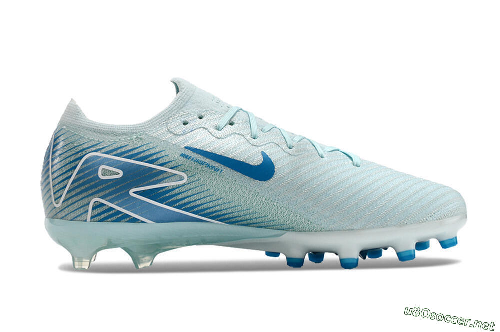 Unisex Nike Air Zoom Mercurial Vapor 16 Elite AG Football Boots - Jade/Beige/Blue 7