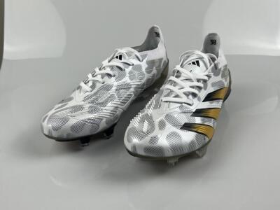 Men's Adidas Predator Elite FG Football Boots - White/Grey/Gold