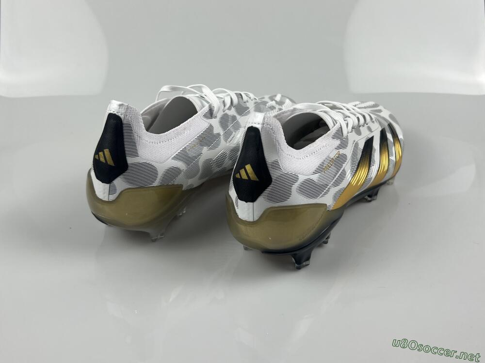 Men's Adidas Predator Elite FG Football Boots - White/Grey/Gold 9