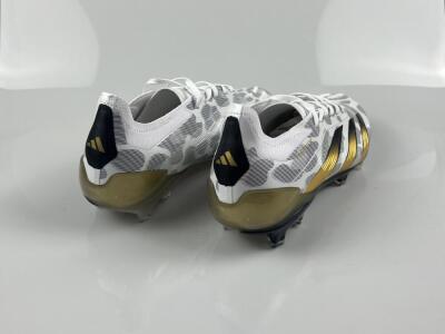 Men's Adidas Predator Elite FG Football Boots - White/Grey/Gold