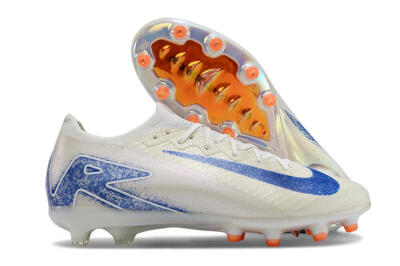 Unisex Nike Air Zoom Mercurial Vapor 16 Elite AG Football Boots - Beige/Blue