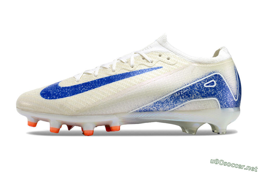 Unisex Nike Air Zoom Mercurial Vapor 16 Elite AG Football Boots - Beige/Blue 0