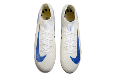 Unisex Nike Air Zoom Mercurial Superfly 10 Elite AG Football Boots - Beige/Blue