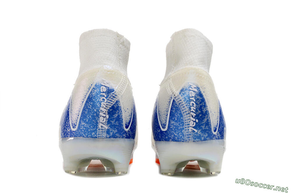 Unisex Nike Air Zoom Mercurial Superfly 10 Elite AG Football Boots - Beige/Blue 7