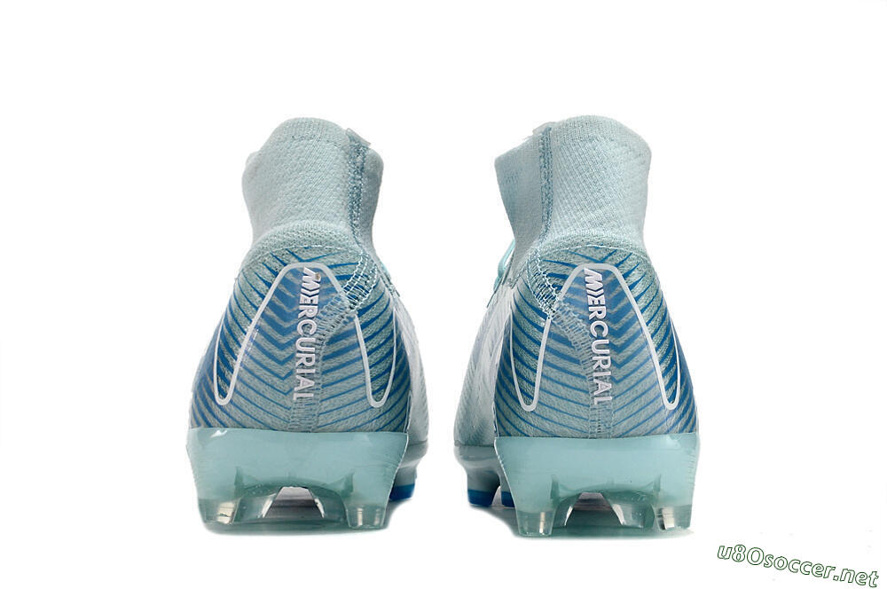 Unisex Nike Air Zoom Mercurial Superfly 10 Elite AG Football Boots - Jade/Beige/Blue 7