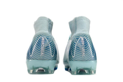 Unisex Nike Air Zoom Mercurial Superfly 10 Elite AG Football Boots - Jade/Beige/Blue