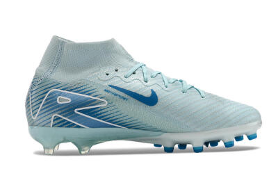 Unisex Nike Air Zoom Mercurial Superfly 10 Elite AG Football Boots - Jade/Beige/Blue