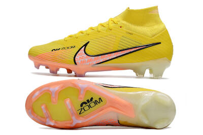 Men's Nike Air Zoom Mercurial Superfly 9 Elite FG Football Boots - Yellow/Pink