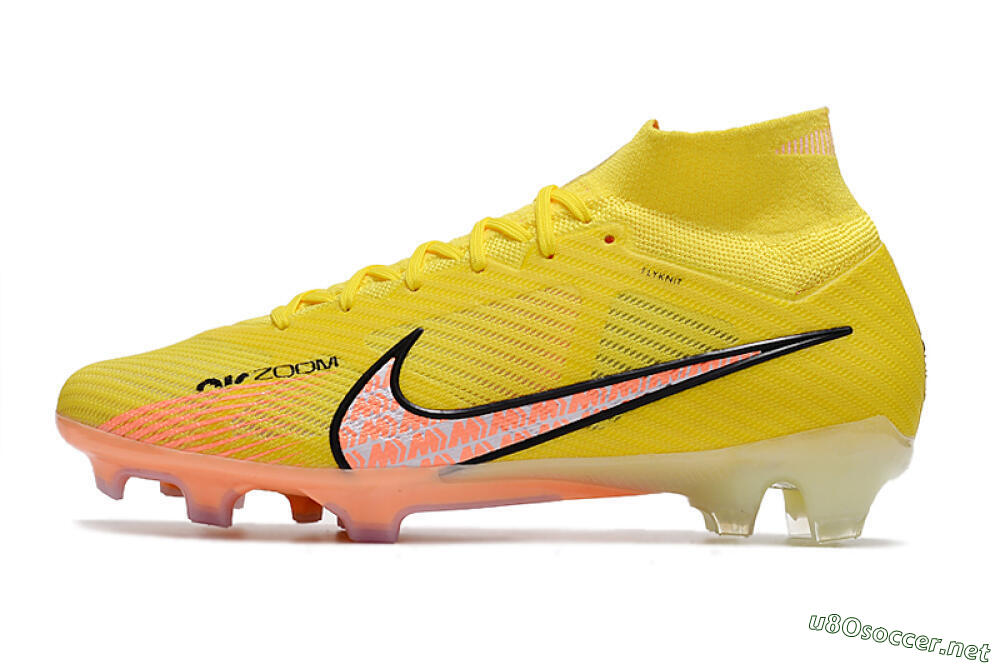 Men's Nike Air Zoom Mercurial Superfly 9 Elite FG Football Boots - Yellow/Pink 0