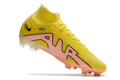 Men's Nike Air Zoom Mercurial Superfly 9 Elite FG Football Boots - Yellow/Pink