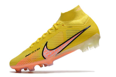 Men's Nike Air Zoom Mercurial Superfly 9 Elite FG Football Boots - Yellow/Pink