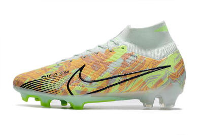Men's Nike Air Zoom Mercurial Superfly 9 Elite FG Football Boots - Blue/Green