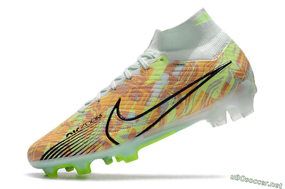 Men's Nike Air Zoom Mercurial Superfly 9 Elite FG Football Boots - Blue/Green 5