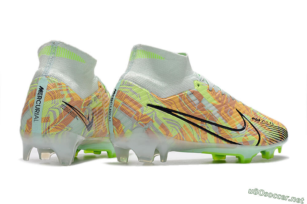 Men's Nike Air Zoom Mercurial Superfly 9 Elite FG Football Boots - Blue/Green 6