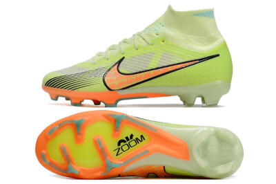 Men's Nike Air Zoom Mercurial Superfly 9 Elite FG Football Boots - Green/Orange