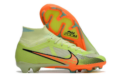 Men's Nike Air Zoom Mercurial Superfly 9 Elite FG Football Boots - Green/Orange