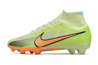 Men's Nike Air Zoom Mercurial Superfly 9 Elite FG Football Boots - Green/Orange