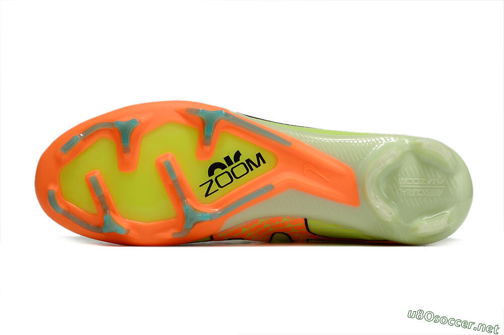 Men's Nike Air Zoom Mercurial Superfly 9 Elite FG Football Boots - Green/Orange 6