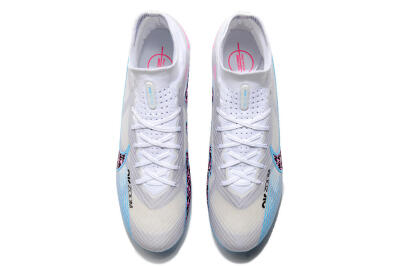 Men's Nike Air Zoom Mercurial Superfly 9 Elite FG Football Boots - White/Blue/Pink