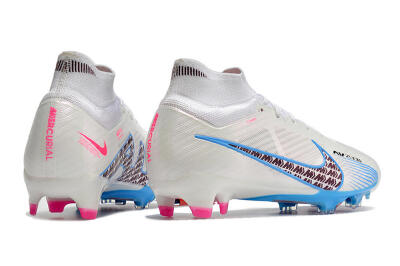 Men's Nike Air Zoom Mercurial Superfly 9 Elite FG Football Boots - Grey/Blue/Red